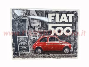 Insegna 30x40 Fiat 500