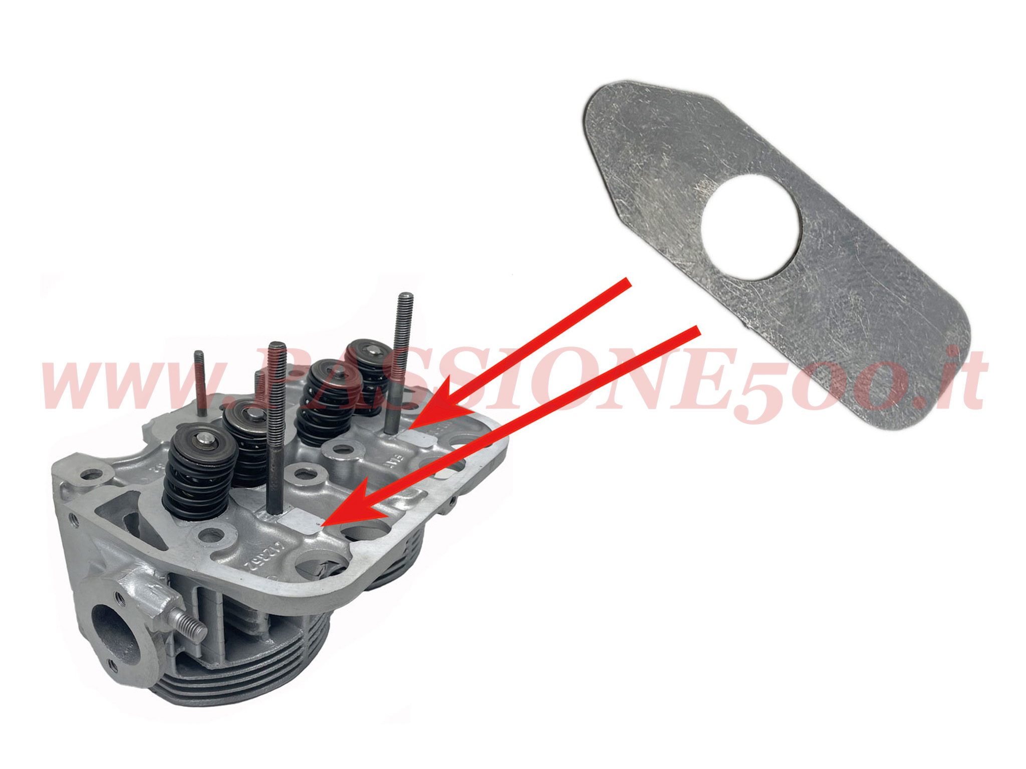 distanziale castelletto punterie Fiat 500