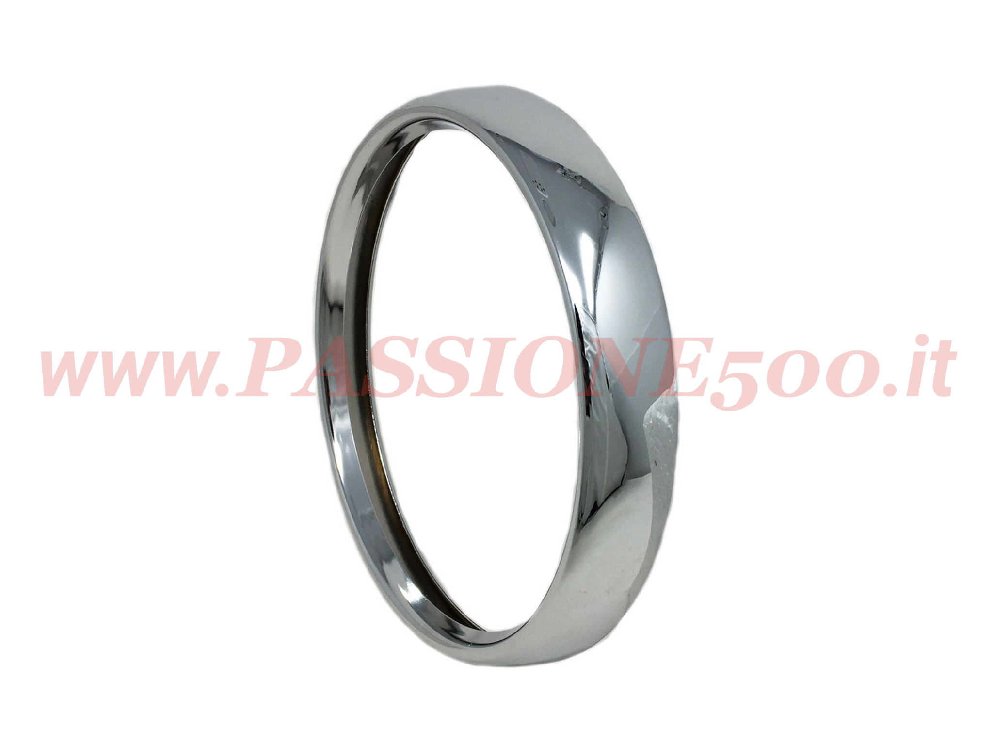 Cornice Cromata del Proiettore su Parafango Anteriore Autobianchi Bianchina