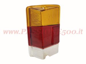 lente fanale posteriore destro Fiat 126 silver black red brown